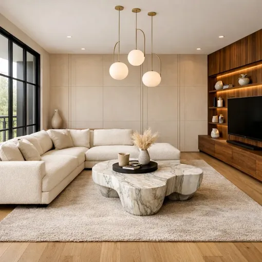 Мягкие изгибы мебели