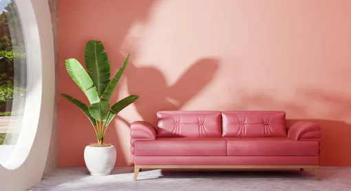 Розовый цвет в интерьере