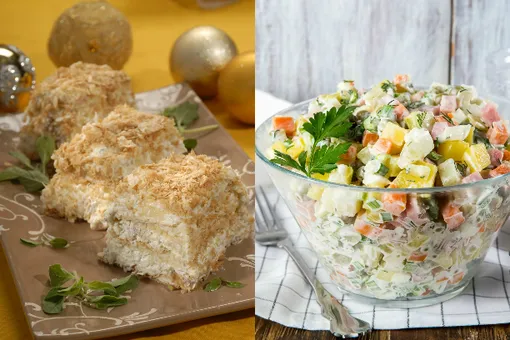 Диетический «Оливье» и антицеллюлитный «Наполеон». Как сократить количество калорий вдвое? Диетический «Оливье» и антицеллюлитный «Наполеон». Как сократить количество калорий вдвое?