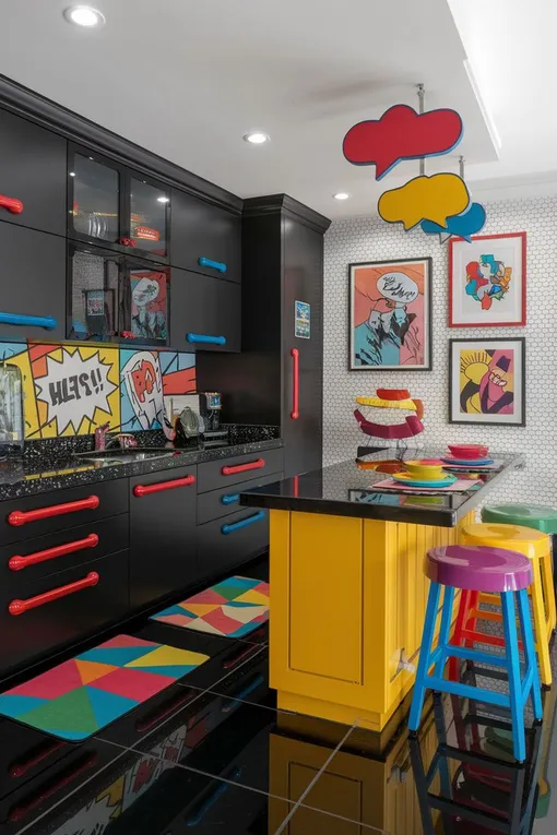 кухня в стиле поп арт кухня в стиле поп арт