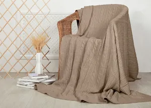 Аксон, Плед вязаный шерстяной Melsonn, 2650 руб