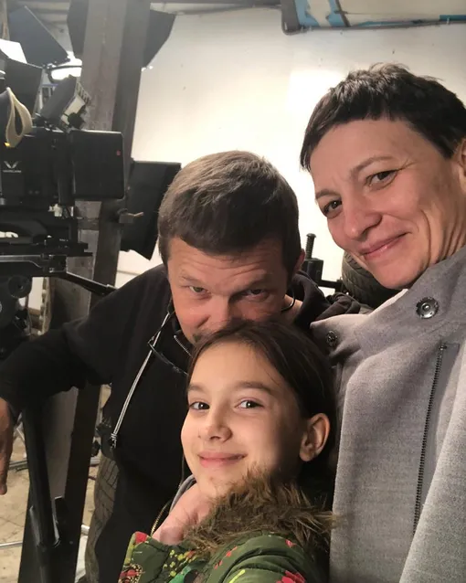 Сергей Политик с женой Еленой и дочерью Александрой. Архивное фото