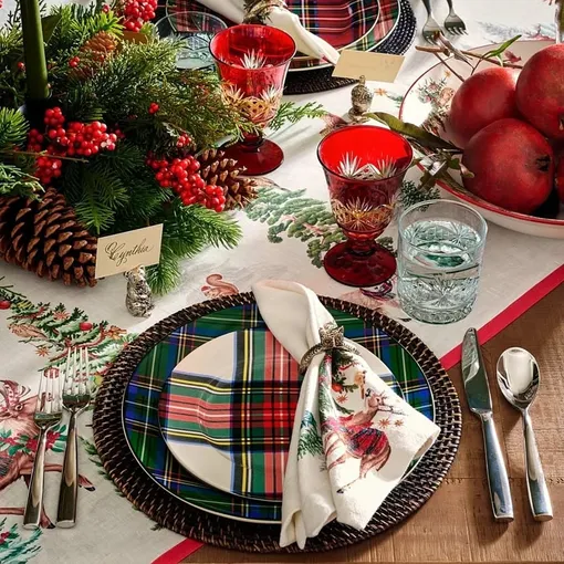 Как украсить стол на Новый год