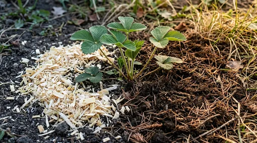 Мульчирование клубники на зиму: одно табу про свежие опилки
