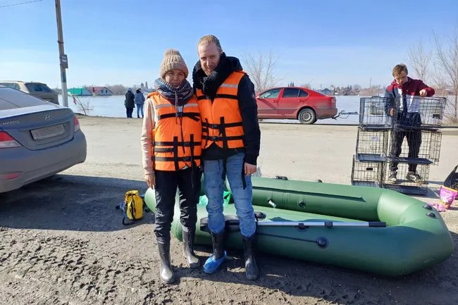 «Плывешь на лодке, а на крыше сидит кот и мяукает — нельзя проплыть мимо!» Волонтеры о спасении животных в Орске