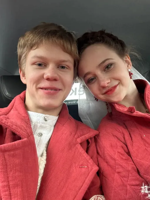 Тимофей Кочнев и Таисья Калинина в день свадьбы