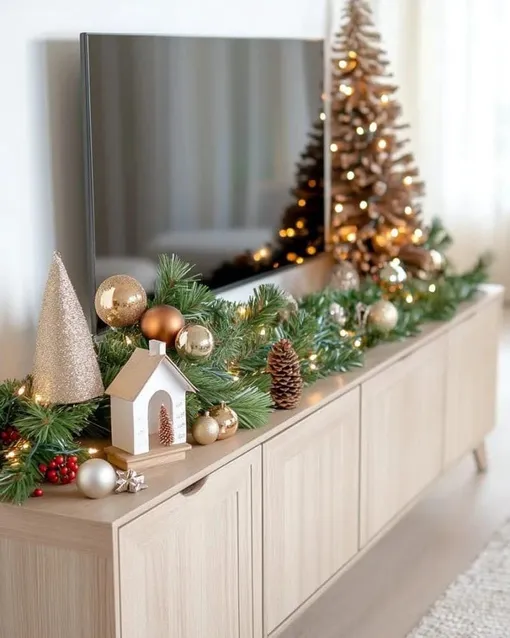 Еловая гирлянда с елочными шарами станет отличным украшением для встречи Нового года 2026, ее очень просто сделать своими руками. Еловая гирлянда с елочными шарами станет отличным украшением для встречи Нового года 2026, ее очень просто сделать своими руками.