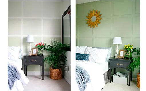 Насыщенный оттенок краски сделал комнату ярче