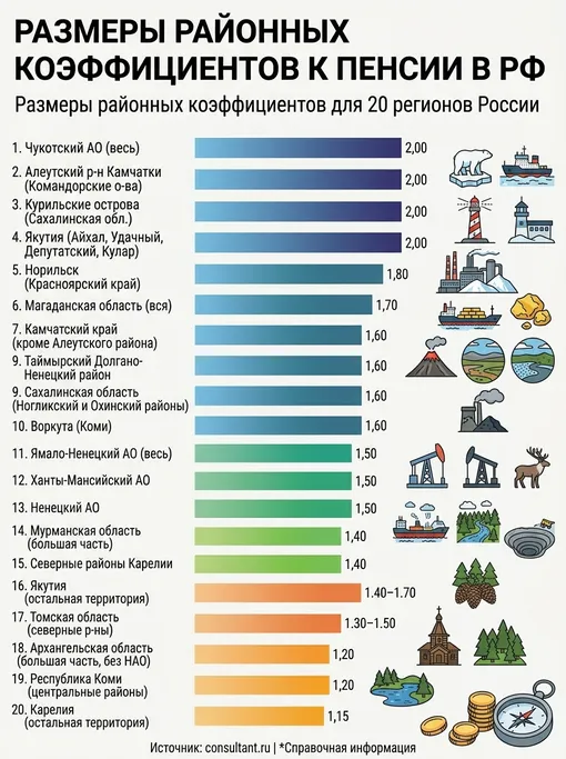 районные коэффициенты пенсия районные коэффициенты пенсия