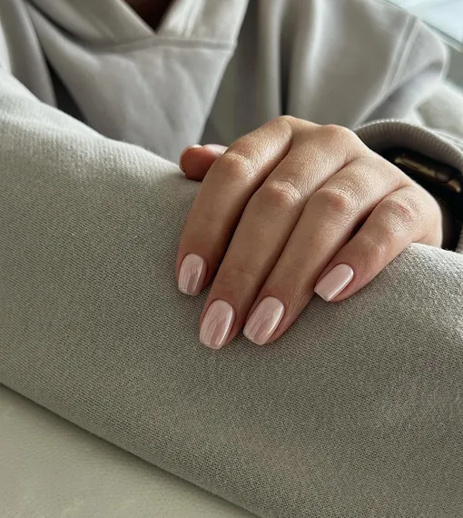 Перламутровый хром нейл-арт Перламутровый хром нейл-арт