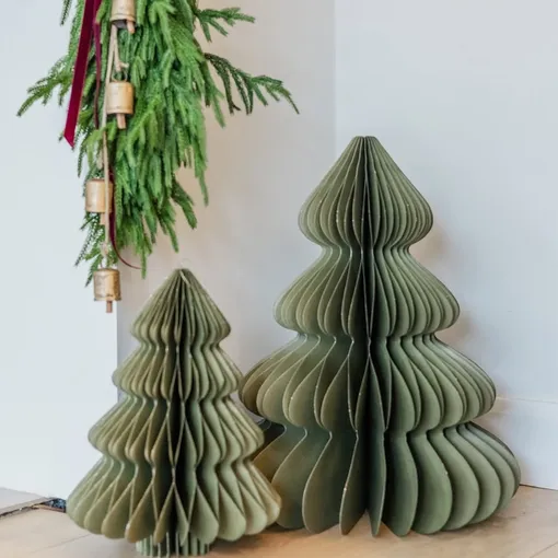 Кстати, сделать такую ёлочку можно и своими руками. Это на самом деле несложно бумажная елка