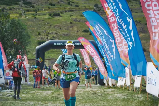 Татьяна Донскова на забеге