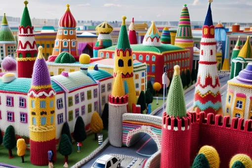 Уют, как на новогодних открытках: ролики с вязаными городами стали новым вирусным хитом соцсетей