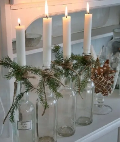 Свечи на новогодний стол