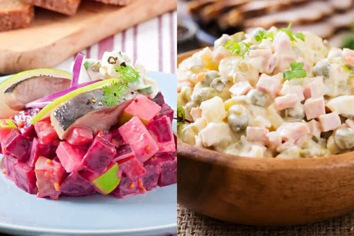 Названа стоимость трёх популярных салатов на Новый год