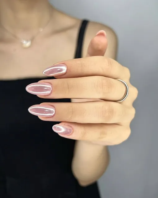 зеркальные ногти