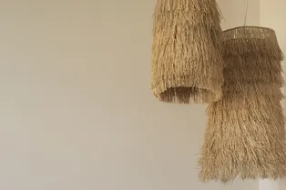 Абажур из соломы своими руками