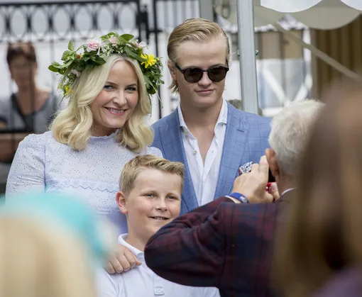 Метте-Марит с Мариусом Метте-Марит с Мариусом