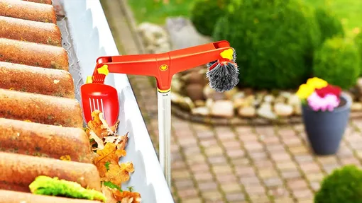 Очистите водосточные желоба