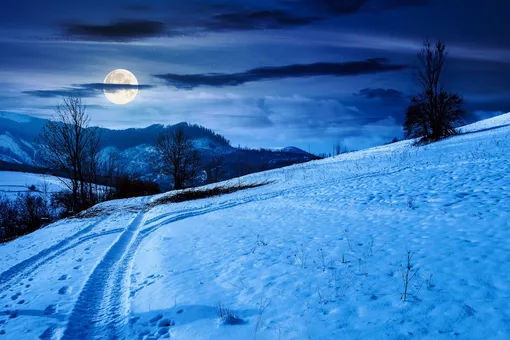 снежная луна в феврале 2026