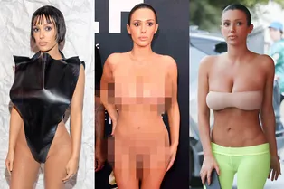 Провокация как стиль жизни: «голые» выходы жены Канье Уэста Бьянки Цензори