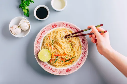 Рецепт салата «Фунчоза» с овощами Рецепт салата «Фунчоза» с овощами