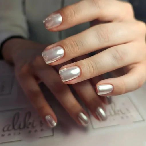 зеркальные ногти