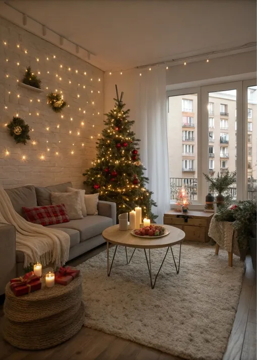 Как украсить квартиру 35 м² к Новому году: 6 правил, чтобы не задыхаться в декоре Как украсить квартиру 35 м² к Новому году: 6 правил, чтобы не задыхаться в декоре