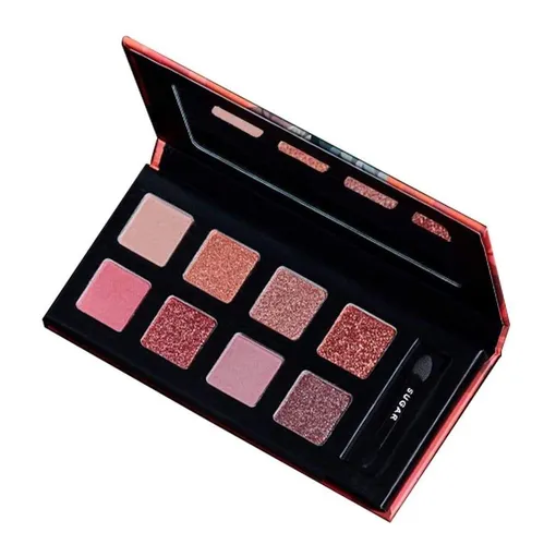 Палетка теней для век Blend The Rules от SUGAR. Розовый нюд, матовые оттенки и шиммеры. Палетка теней для век Blend The Rules от SUGAR. Розовый нюд, матовые оттенки и шиммеры.