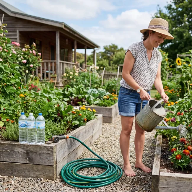 Лишних денег нет: 3 системы полива для огорода из мусора