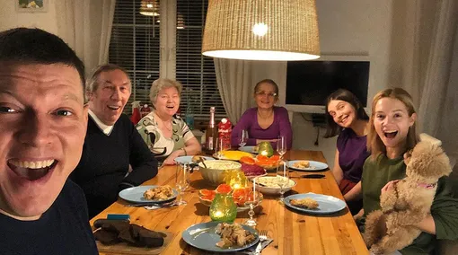 Сергей Лавыгин с семьей