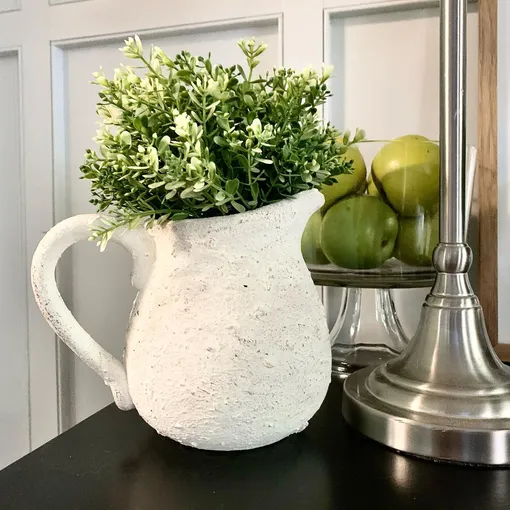 Стало после обработки Ваза «под камень» в стиле джапанди с помощью соды фото