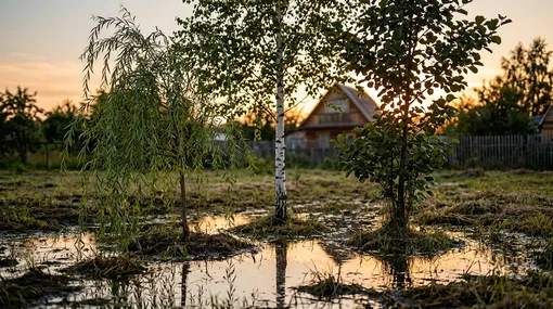 Что посадить на мокром участке: ива, береза и ольха Что посадить на мокром участке: ива, береза и ольха