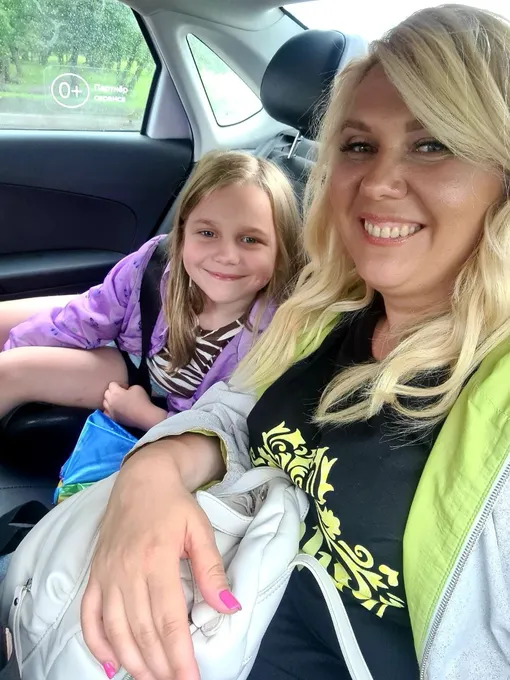 Ольга Савельева с дочерью Катей