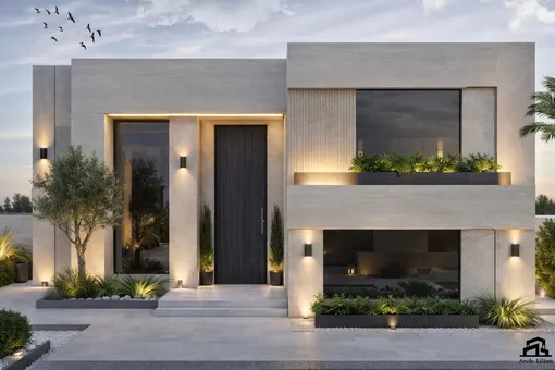 Чистая геометрия и светлый фасад: современная архитектура всё чаще строится на простых формах и аккуратных контрастах материалов