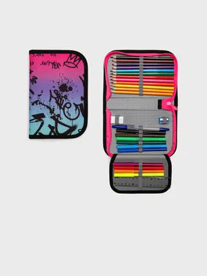 Пенал с наполнением для девочки, PlayToday