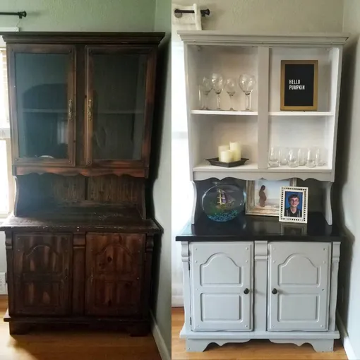 Отреставрированный антикварный буфет