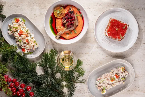 Новогоднее меню в ресторане Новогоднее меню в ресторане