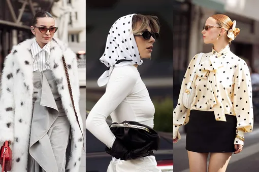 Не старит и не полнит! Разбираем со стилистом, как носить горох в новом сезоне