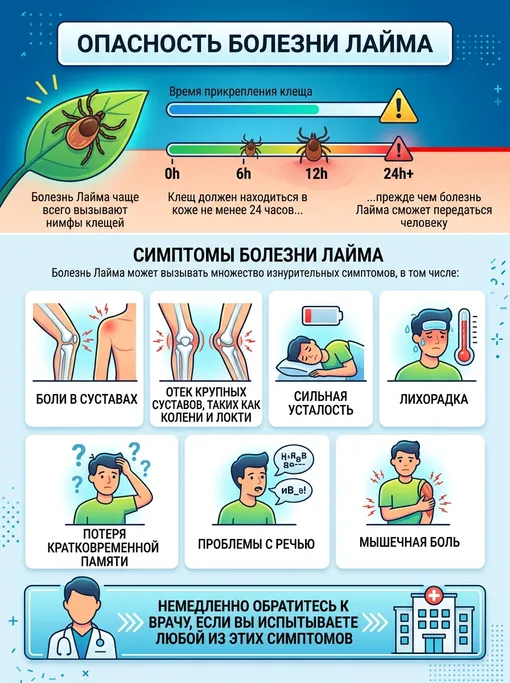 7 первых симптомов болезни Лайма, которые легко спутать с простудой 7 первых симптомов болезни Лайма, которые легко спутать с простудой