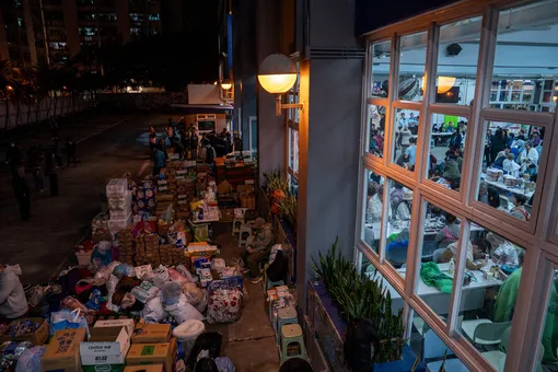 Временный шелтер для оставшихся без крова