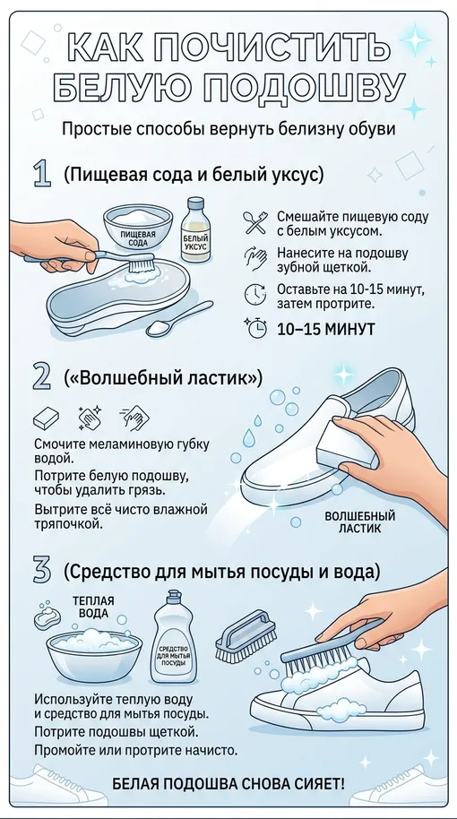 как почистить белые кроссовки