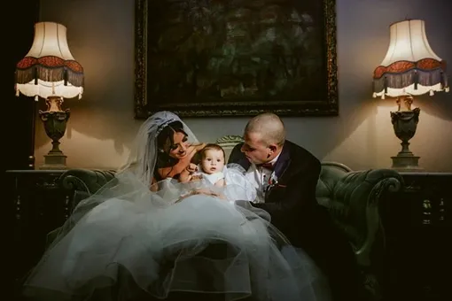 Иван и Мария Димитровы с дочерью