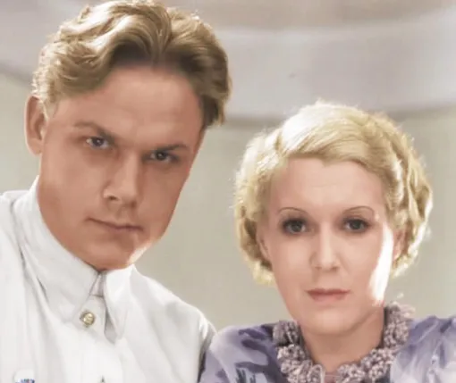 Сергей Столяров и Любовь Орлова, кадр из фильма «Цирк» Сергей Столяров и Любовь Орлова