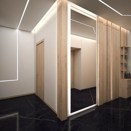 Скрытая мебель и дверцы без ручек