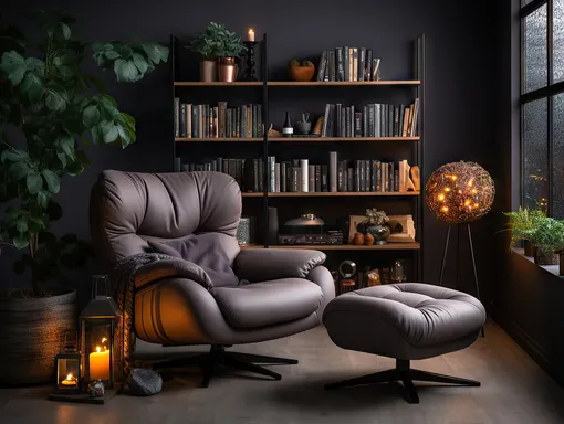 черный в интерьере