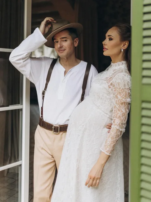 Иван Стебунов со второй женой Еленой Власовой