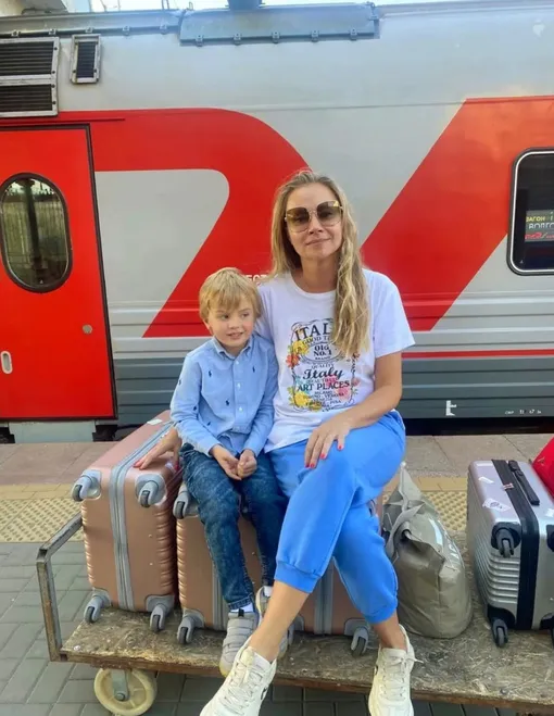 Мария Миронова с сыном Фёдором Мария Миронова с сыном Фёдором