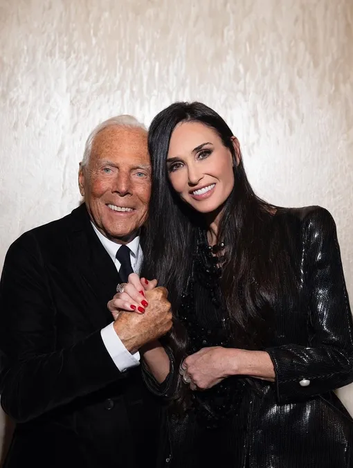 Деми Мур и Джорджо Армани