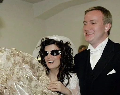 Диана Гурцкая и Пётр Кучеренко в день свадьбы